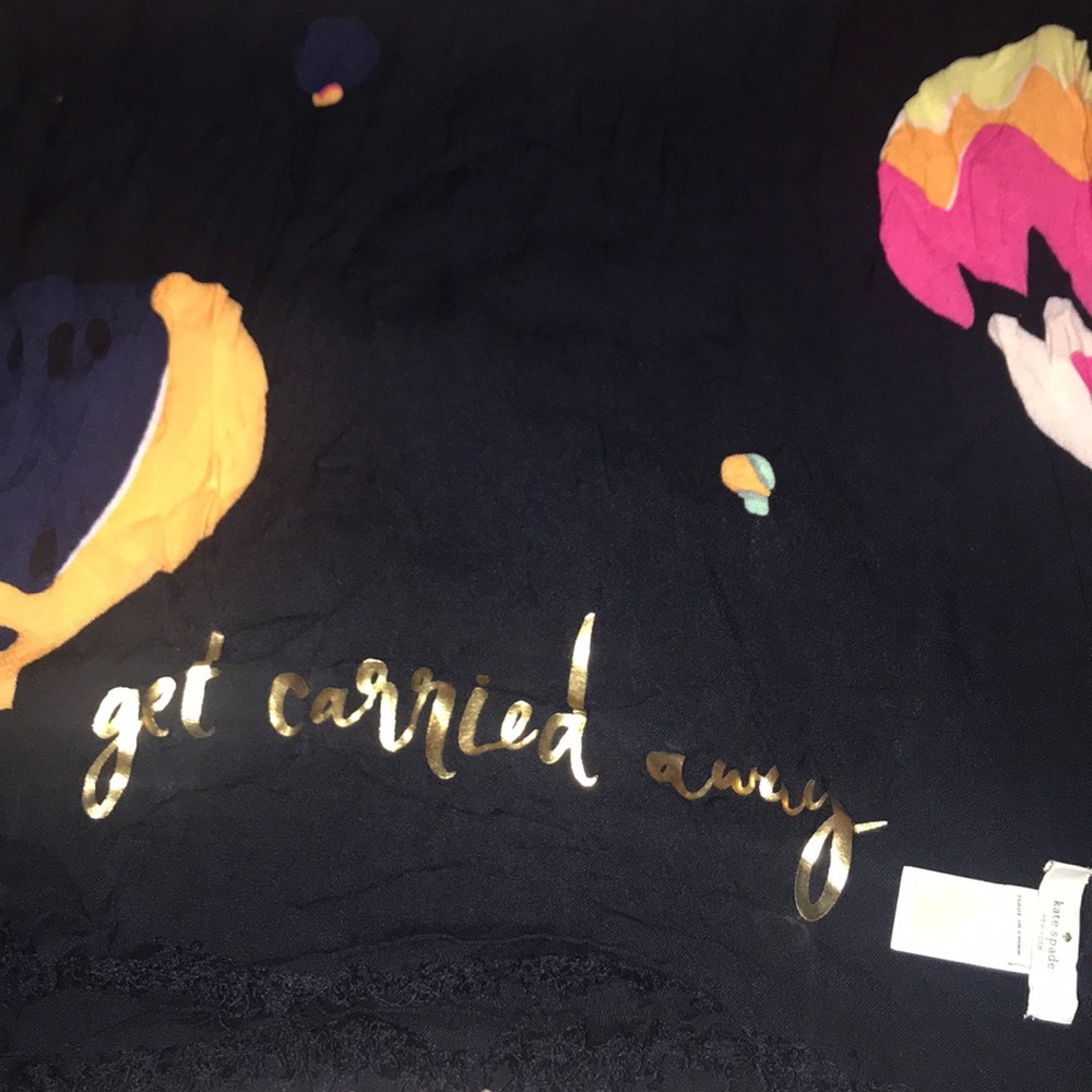 Kate spade oblong scarf get carried away balloons